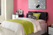 pink walled bedroom pink walled bedroom