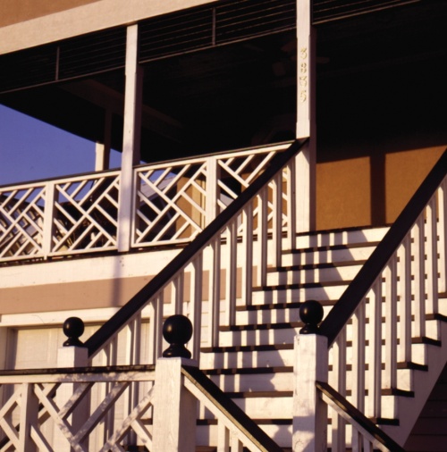 Colonial House Outside Deck