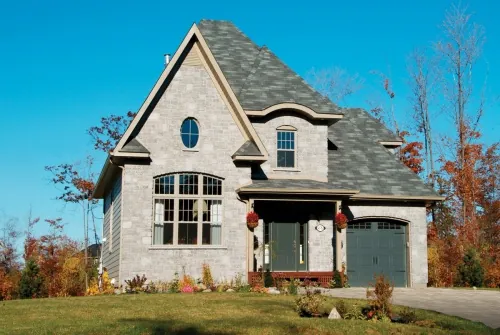 Contemporary Home During Fall Contemporary Home During Fall