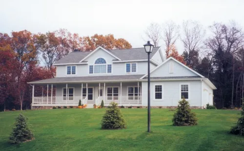 Traditional Home During Fall Traditional Home During Fall
