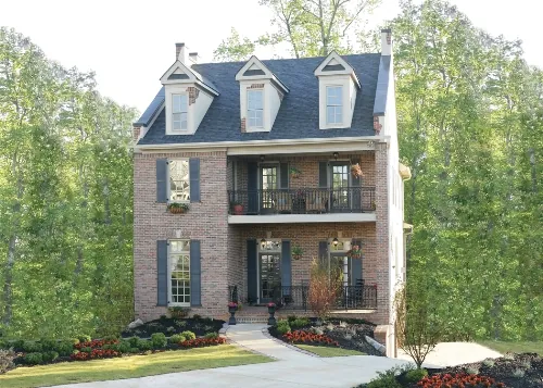 Narrow Lot Lowcountry style house Lowcountry style narrow lot house plan
