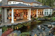 Luxury Home Backyard Water Feature Luxury Home Backyard Water Feature