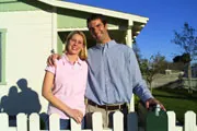 Couple Outside New Home Couple Outside New Home