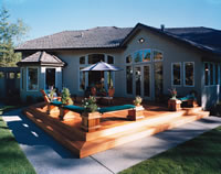 House Plan with Backyard Deck