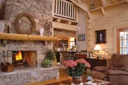 Home Wood Fireplace cozy stone fireplace thumbnail