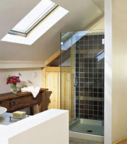 Brighter Bathroom With Skylights