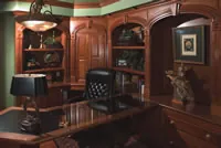 Home Office with Wood Furniture Home Office with Wood Furniture