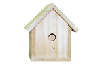 Traditionally shaped all wood bird house