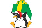 Front View: 593-002D-9003 - Penguins with Box