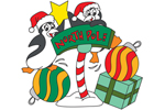 Front View: 593-002D-9005 - North Pole Penguins