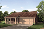 Rustic Country style design with front covered porch