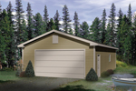Attractive and efficient two-car garage