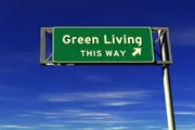 thumbnail of green living highway sign thumbnail of green living highway sign