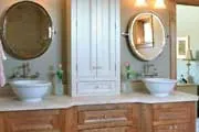 Double sinks accent bathroom decor Double sinks accent bathroom decor