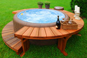 luxury wood hot tub thumbnail